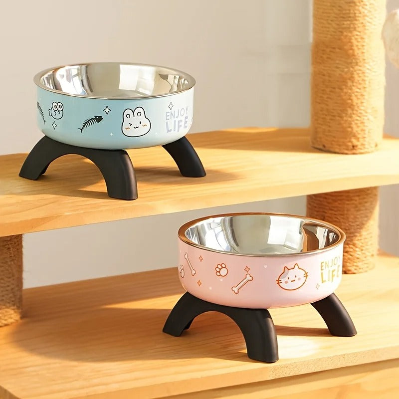 Elevate Cute Design Cat Bowl